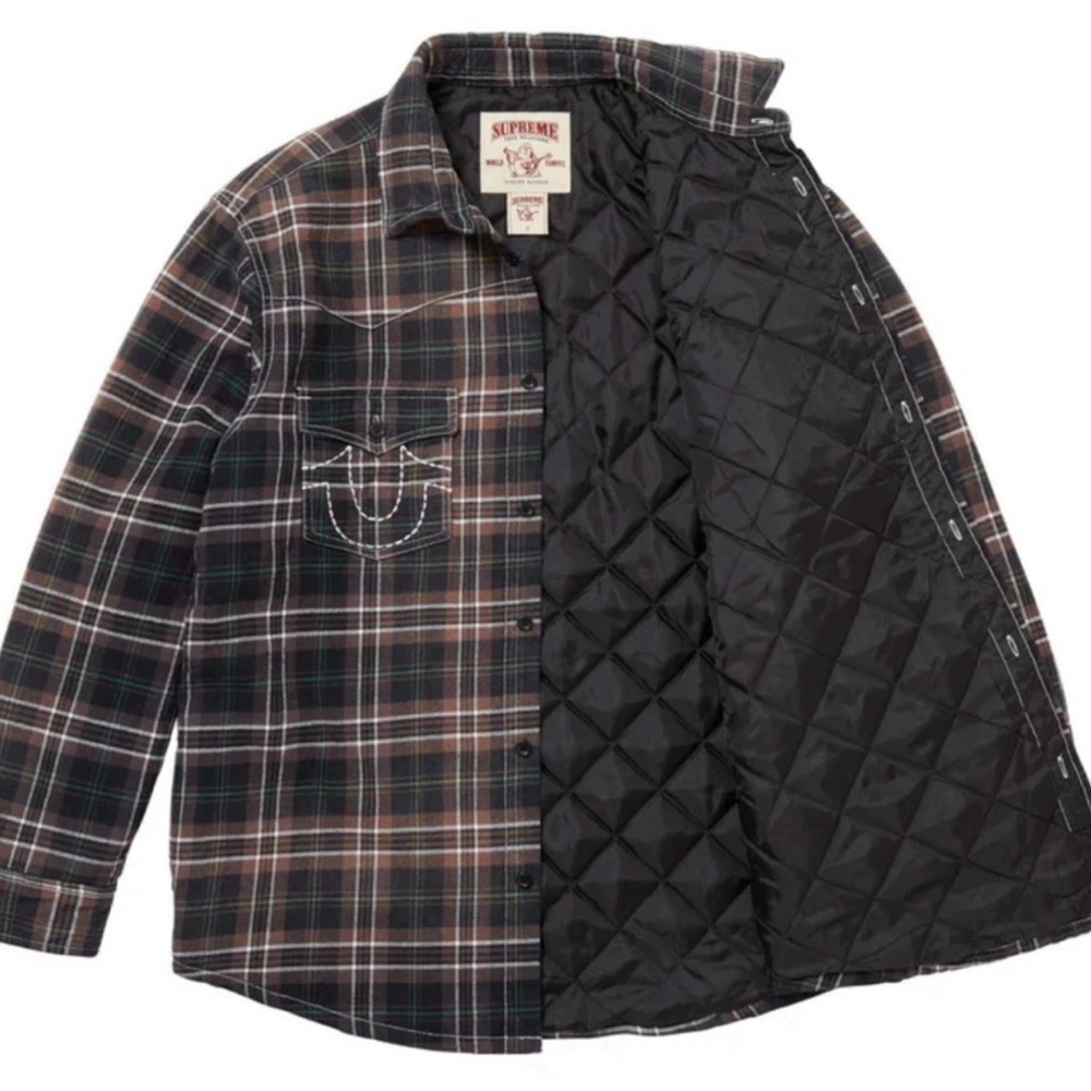 Supreme True religion, quilted flannel (size extra large )new in bag - Picture 3 of 14
